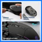 Rexus SH10 Mouse Gaming Wireless Rechargeable Baterai RGB