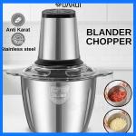 DARUI C5 Blender Chopper Stainless 2L – Penghalus Bumbu, 4 Pisau, Mudah Dibersihkan