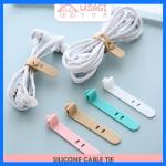 Usagi Official - Silicone Cable Tie / Pengikat Tali Kabel Charger / Cable Cord / Penggulung Kabel / Penjepit Kabel Silikon