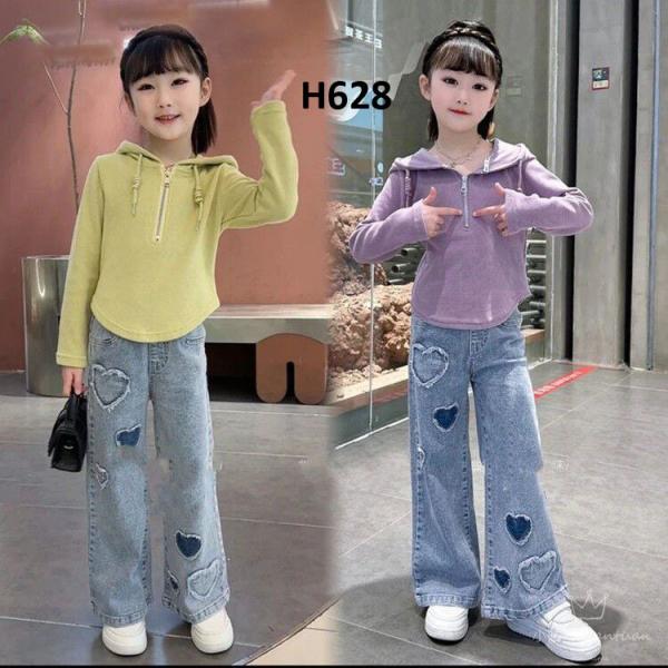 Setelan Anak Perempuan Hoodie / Setelan Anak Perempuan Tanggung