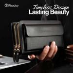 Rhodey Dompet Tas Clutch Wanita Bahan PU Leather Minimalis Elegan - 007